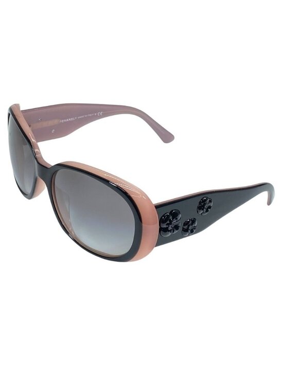 Chanel Accessories - Chanel Camellia Sunglasses Eyewear CC Logo Acetate Colored Lenses Black Pink